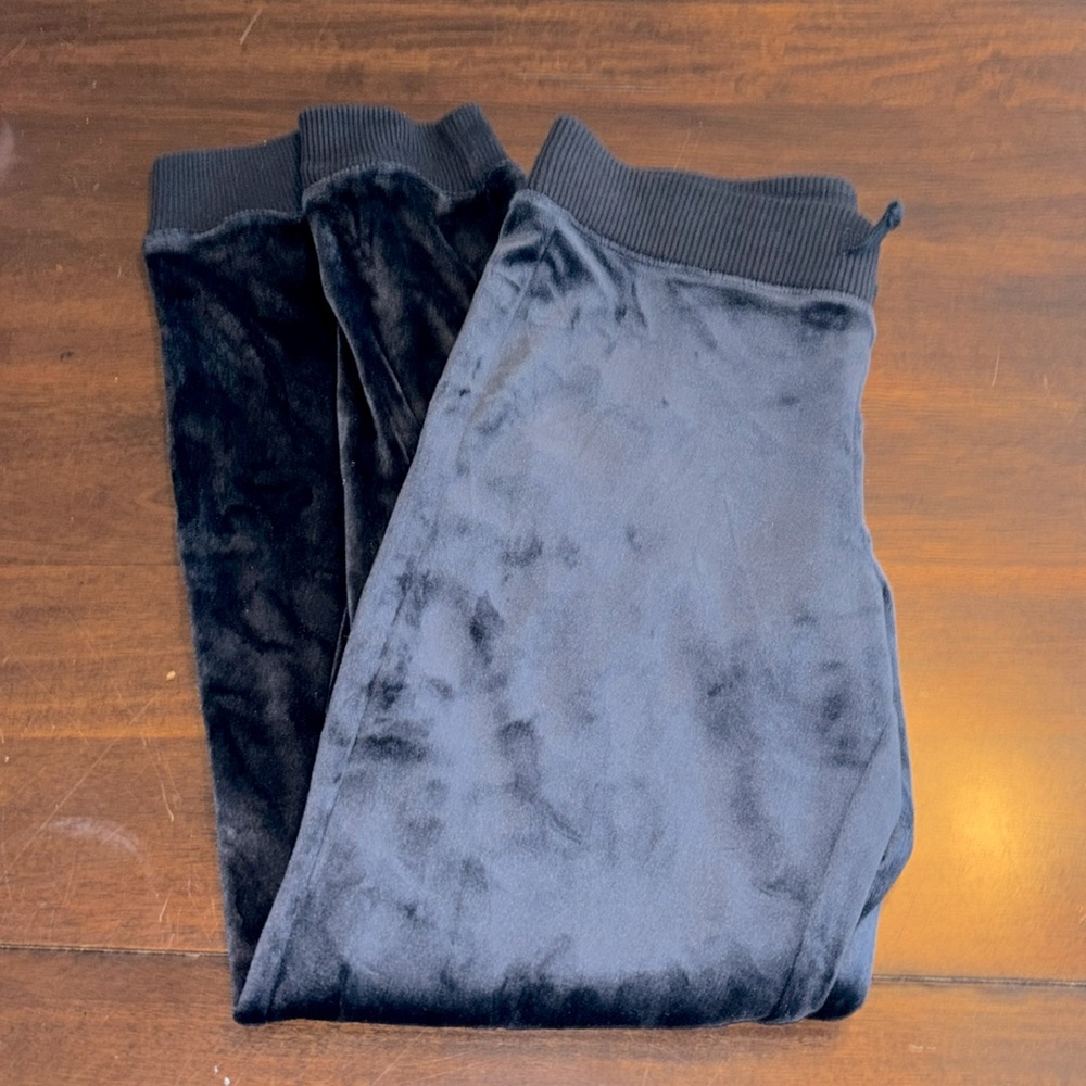 Abercrombie & Fitch Kids navy blue velour joggers 11/12